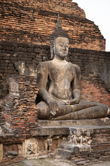 Fototapeta premium The Sukhothai Kingdom: สุโขทัย, was an early kingdom in the area around the city Sukhothai, in north central Thailand. The Kingdom existed from existed from 1238 until 1438. UNESCO World Heritage Site
