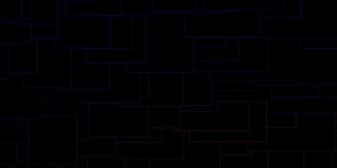 Dark Blue, Red vector background with rectangles.
