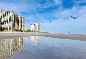 Seascape in North Myrtle Beach, South Carolina, US. 
