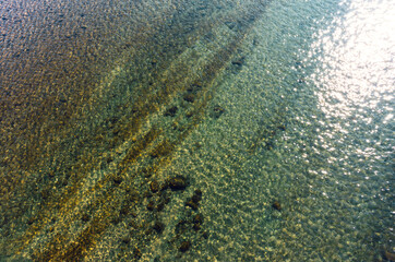 Natural texture in the river in Shizuoka Japan