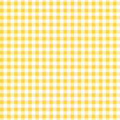 Yellow checkered tablecloths seamless pattern background.