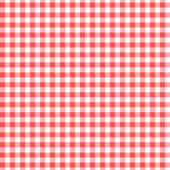 Red checkered tablecloths seamless pattern background.