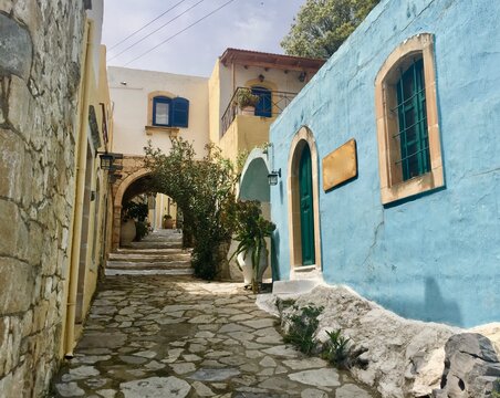 Traditional Hillside Village near Heraklion, Crete Greece