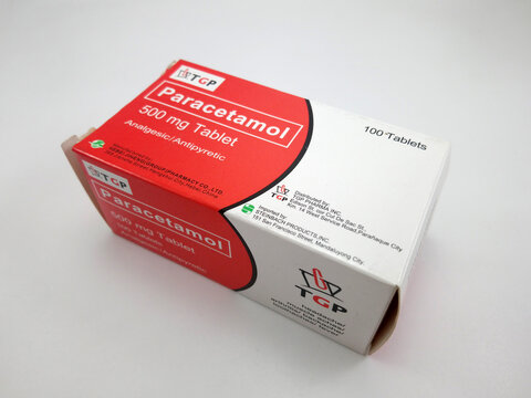 TGP The Generics Pharmacy paracetamol tablet box in Manila, Philippines