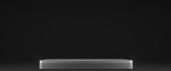 Silver pedestal with copper insert