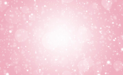 White lights bokeh, Defocus glitter blur on soft pink texture background. copy space. illustration. Bokeh valentine's, christmas blurred beautiful shiny.	
