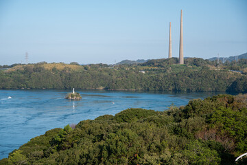 Whirlpool scenery seen in Saikai National Park in Nagasaki