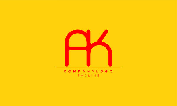 AKH Abstract initial monogram letter alphabet logo design