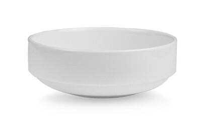 White bowl isolated on white background