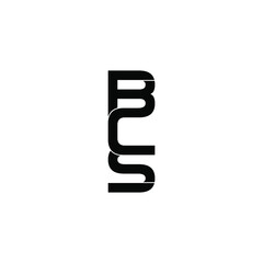 bcs letter original monogram logo design
