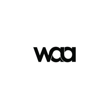 waa letter original monogram logo design