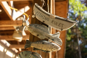 Fototapeta na wymiar Fishing rules 