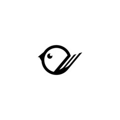 fish vector illustration owl icon simple designs 