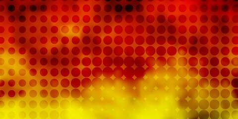 Light Green, Yellow vector background with spots.