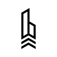 building icon flat logo vector for bussines or finance home
