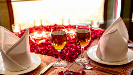 Restaurant that decorates with glimmering candles . It’s a surefire way to create ambiance