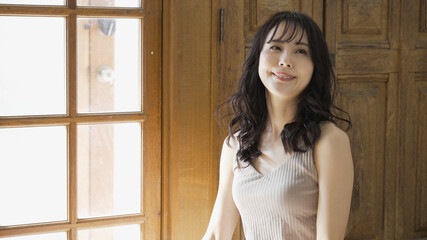 Fototapeta premium 女性 美容 ビューティ