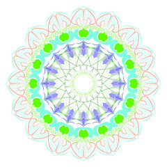 round pattern, round ornament, spiritual symbol round ornament
