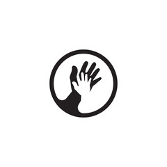 Hand Wave Logo Template vector symbol