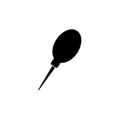 Rubber Air Blower Icon, Rubber Ball Blower Icon Art Illustration