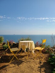 two chairs on the beach