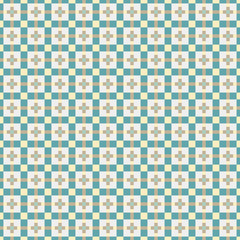 Abstract Cross Pattern Dots Logo generative computational art illustration