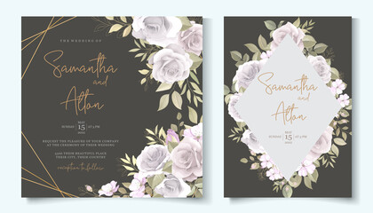 Elegant wedding invitation design