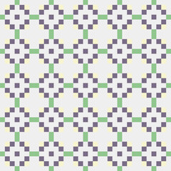 Abstract Cross Pattern Dots Logo generative computational art illustration