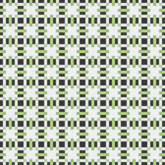 Fototapeta premium Abstract Cross Pattern Dots Logo generative computational art illustration