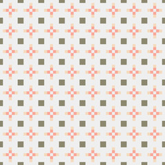 Abstract Cross Pattern Dots Logo generative computational art illustration