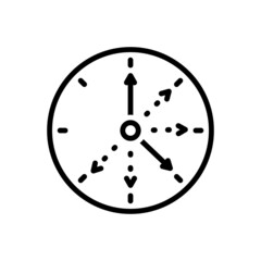 Black line icon for frequent