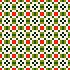 Abstract Cross Pattern Dots Logo generative computational art illustration