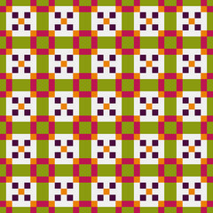 Abstract Cross Pattern Dots Logo generative computational art illustration