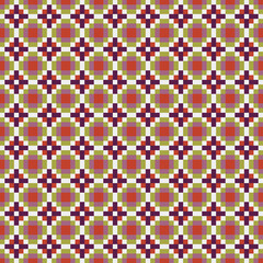 Abstract Cross Pattern Dots Logo generative computational art illustration