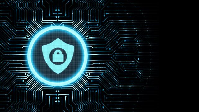 Cyber security data protection business technology privacy concept.