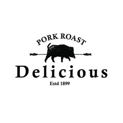 roast pork logo, very suitable to use for your food product logo