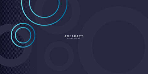 Blue black tech gradient geometric shape background