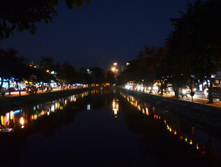 Chiang Mai, Thailand - The Ping River at night