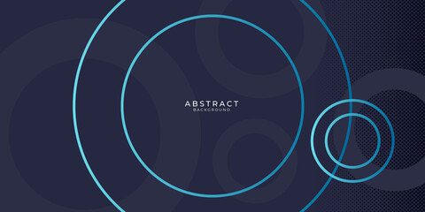 Abstract geometrical and blue with circle background. illustration vector design
