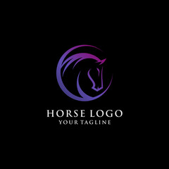 Creative Horse logo Design Template