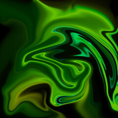 Beautiful liquid digital art background with dynamic composition of different color shades and textures