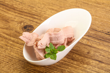 Liver pate in the bowl