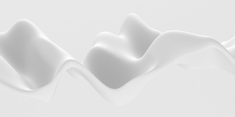 White abstract liquid wavy background