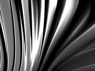 Metallic abstract wavy liquid background