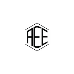 AEE letter icon design on white background.Creative letter AEE/A E E logo design. AEE initials Logo design.
