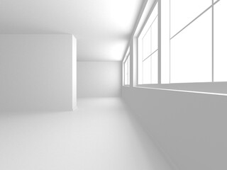 Fototapeta premium Abstract White Architecture Design Concept