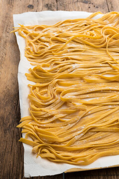 Bologna original Homemade tagliatelle pasta