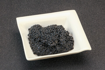 Luxury strugeon fish black caviar