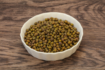 Vegetarian cuisine - dry green lentil