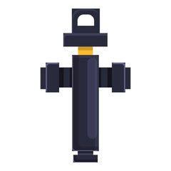 Garden water pump icon. Cartoon of garden water pump vector icon for web design isolated on white background